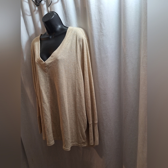 Terra & sky waffle knit thermal shirt size 3X - Picture 4 of 6